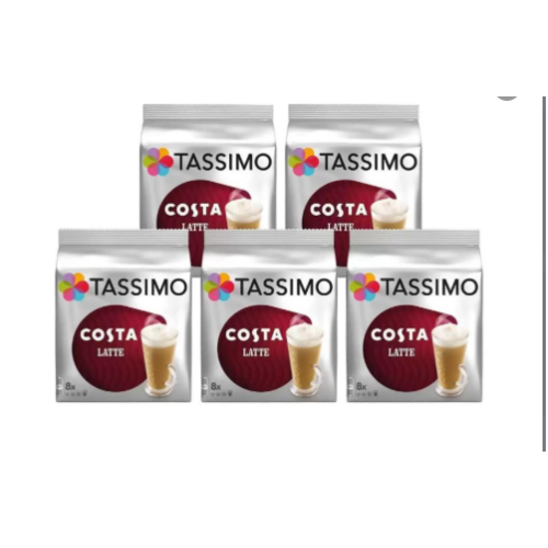 Phoenix Costa Tassimo Latte Coffee Pods, 40 Servings