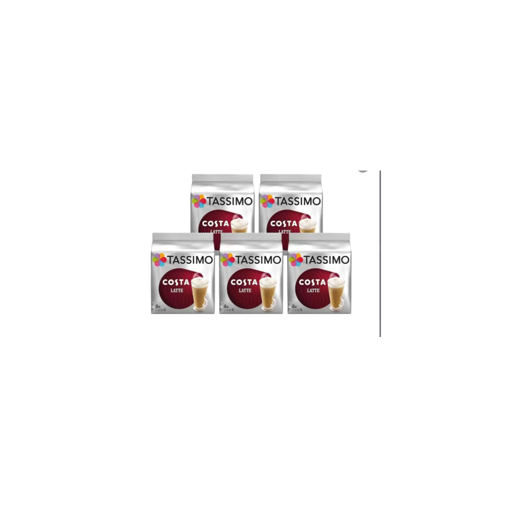 Phoenix Costa Tassimo Latte Coffee Pods, 40 Servings