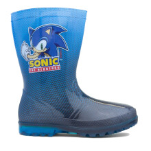 (8) Sonic Orton Blue Wellies Wellington Boots Boys