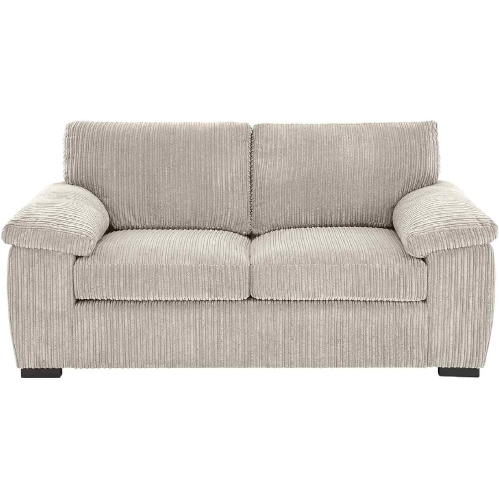 Sofa Selection Uk (2 Seater Cream) Jumbo Cord Amalfi Sofa In Soft Cord Fabric
