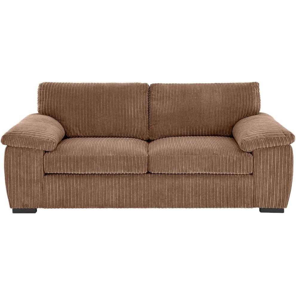 (2 Seater , Beige) Jumbo Cord Amalfi Sofa in Soft Cord Fabric