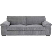 (3 Seater , Grey) Jumbo Cord Amalfi Sofa in Soft Cord Fabric