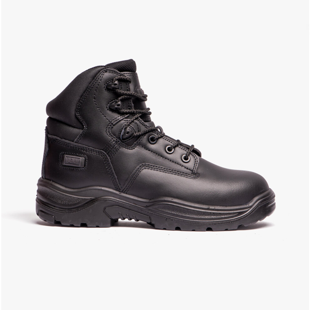 (UK 8) PRECISION SITEMASTER Black Full Grain Leather Boots
