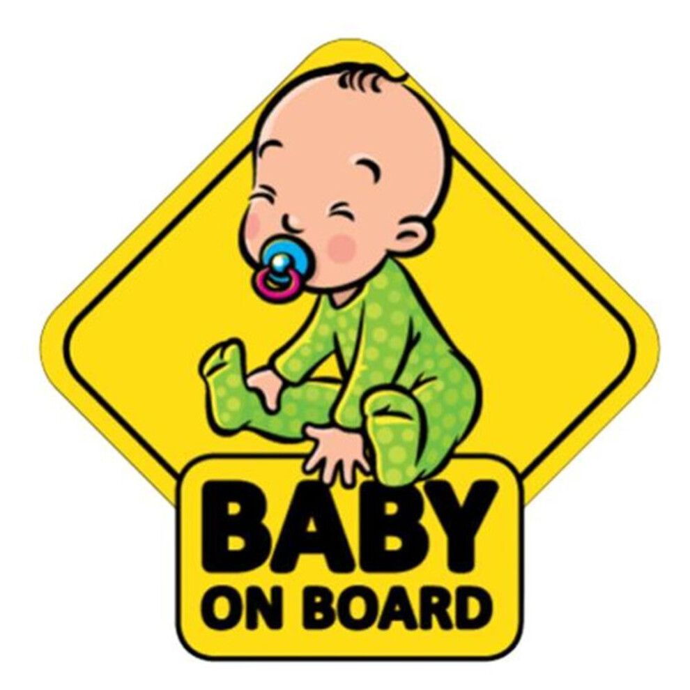 Baby On Board Car Auto Body Window Reflective Sticker Warning Sign Decoration