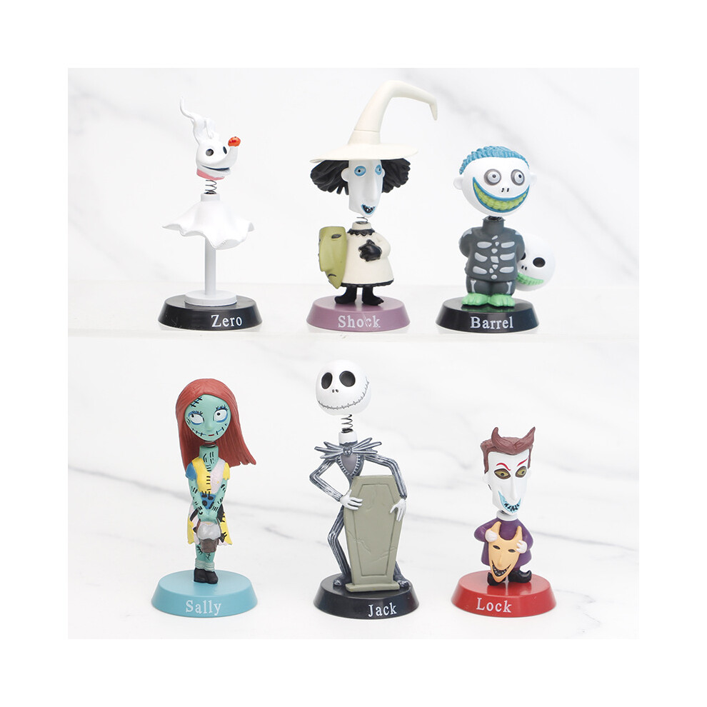 New Christmas Nightmare Before Adorable Jack Skeleton And Sally Pvc Collection Toy Figures