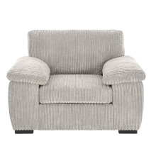 (Arm Chair, Cream) Jumbo Cord Amalfi Sofa in Soft Cord Fabric