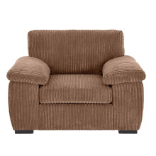 (Arm Chair, Beige) Jumbo Cord Amalfi Sofa in Soft Cord Fabric