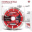 EZARC diamond blade disc 125mm for concrete bricks granite masonry, 2pack 2