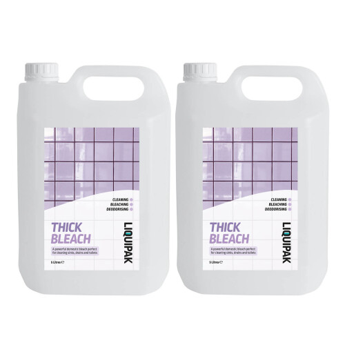 (2x5L) Thick Bleach - Household Bleach, Extra Strong