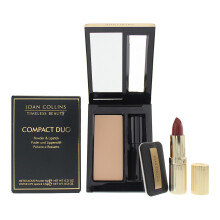 Joan Collins Compact Duo Powder 6g & Cream Lipstick 3.5g Set Sabina