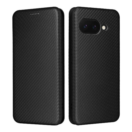 (Black) Google Pixel 9a Flip Case With Card Holder