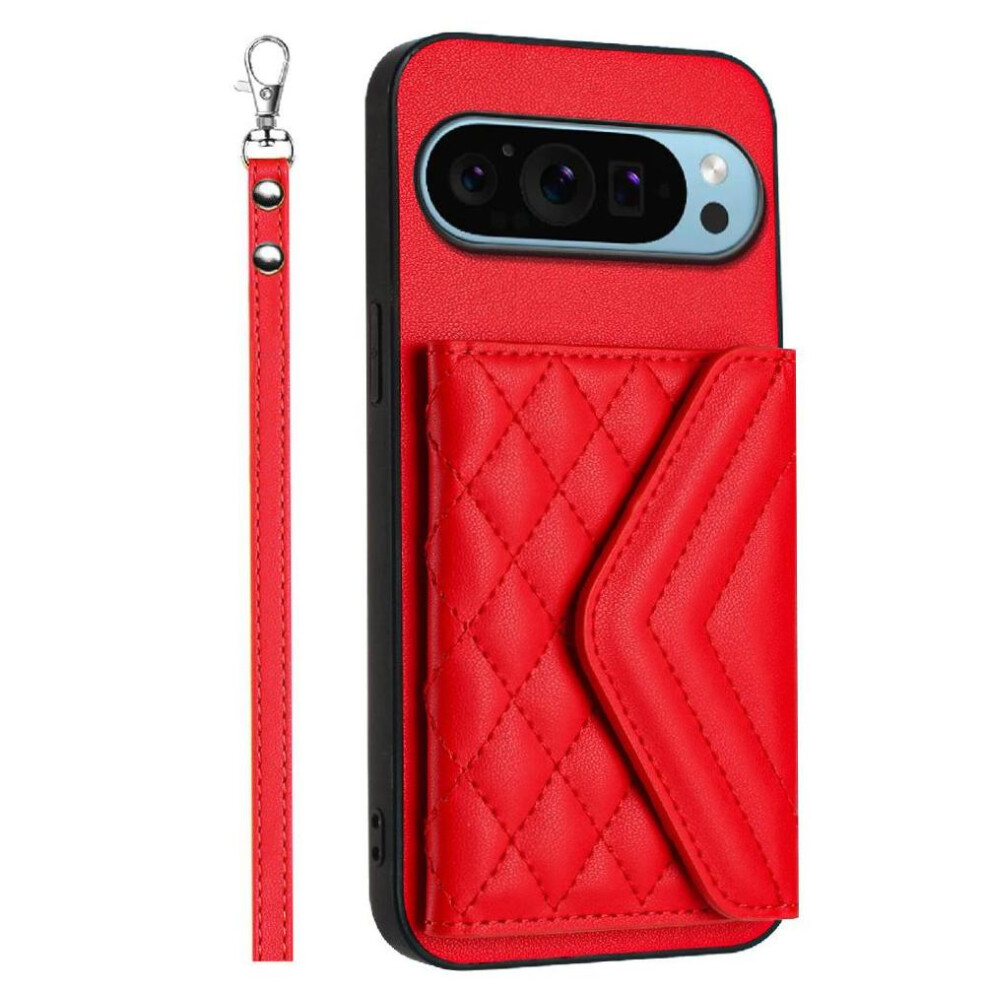 (Red) Case Compatible With Google Pixel 9 Kickstand Red 764549366118