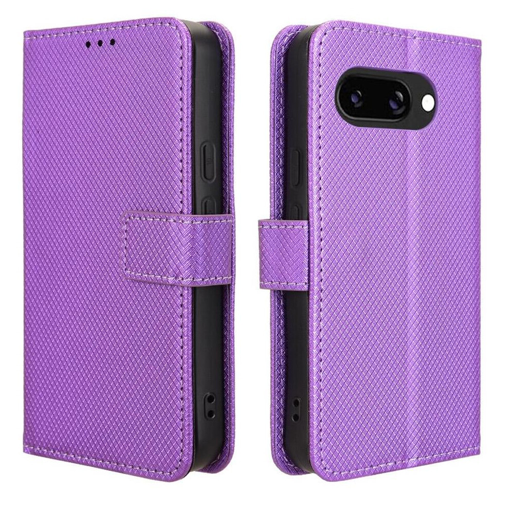 (Purple) Case For Google Pixel 9A Card Holder Cover Purple 764549366613