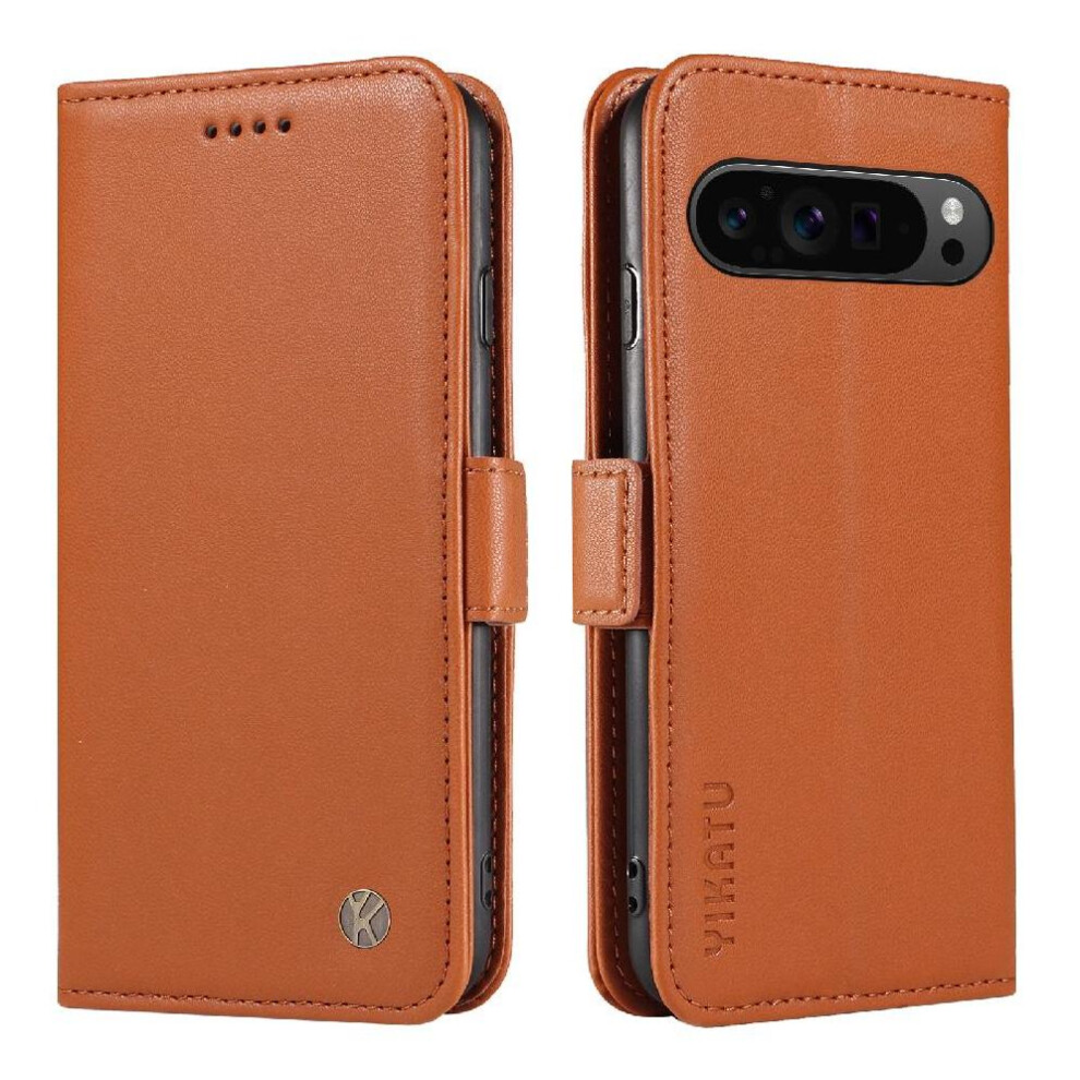 (Brown) 5G Compatible With Google Pixel 9 Pro 5G Flip Brown 764549367023