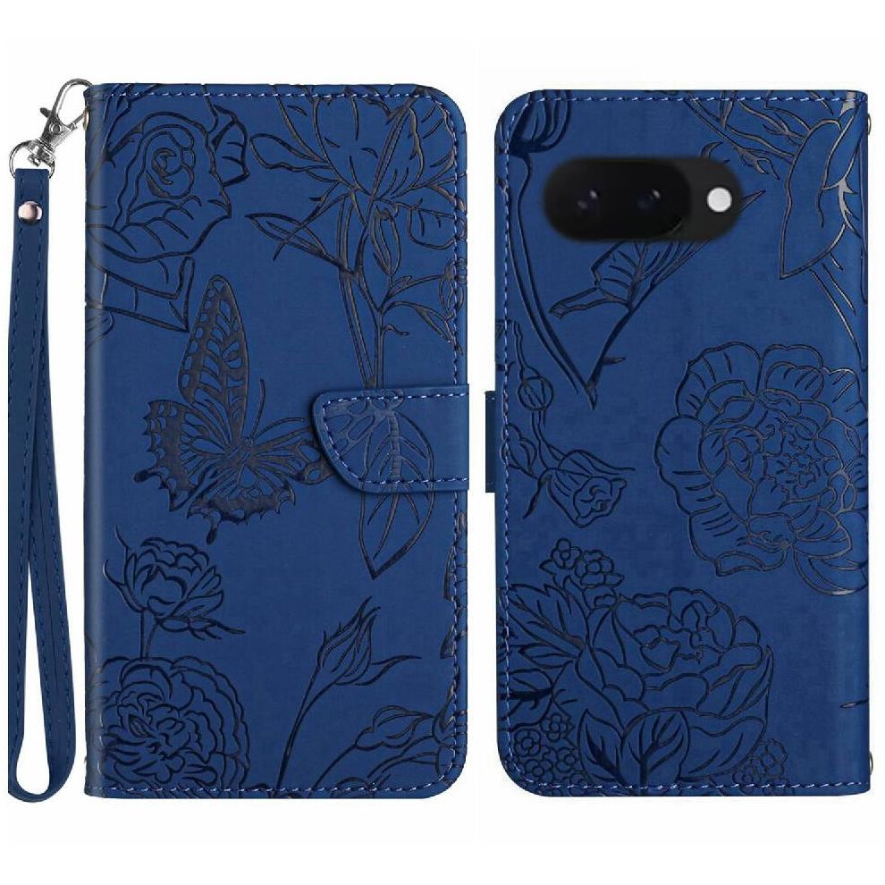 (Blue) Case For Google Pixel 9A Shockproof Leather Case Blue 764549367252