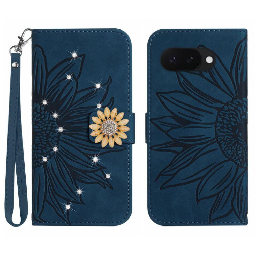 (Bluish ) Flip Case For Google Pixel 9A Flip Wallet Credit Green 764549367511