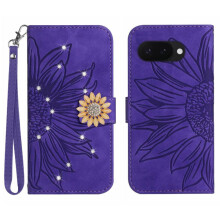 (Dark violet) Flip Case for Google Pixel 9a Flip Wallet Credit