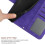(Dark violet) Flip Case for Google Pixel 9a Flip Wallet Credit 7