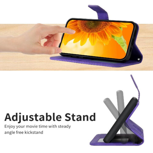 (Dark violet) Flip Case for Google Pixel 9a Flip Wallet Credit 1