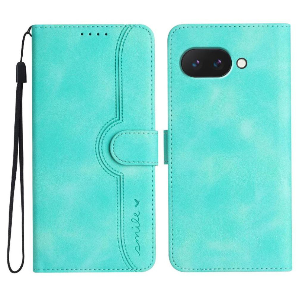 (Green) Compatible With Google Pixel 9A Premium Pu Built-In Magnet Cover Wallet Green 764549368389