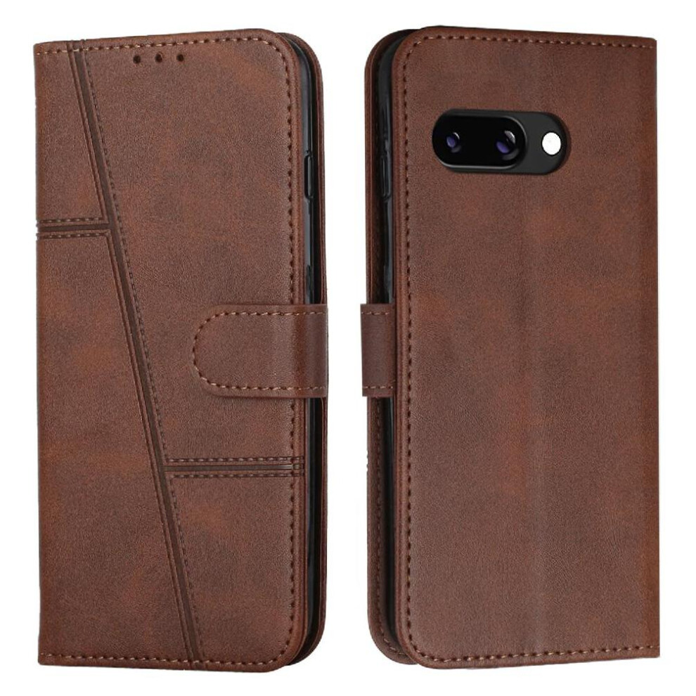 (Brown) Flip Case For Google Pixel 9A Kickstand Full Prot Brown 764549368594