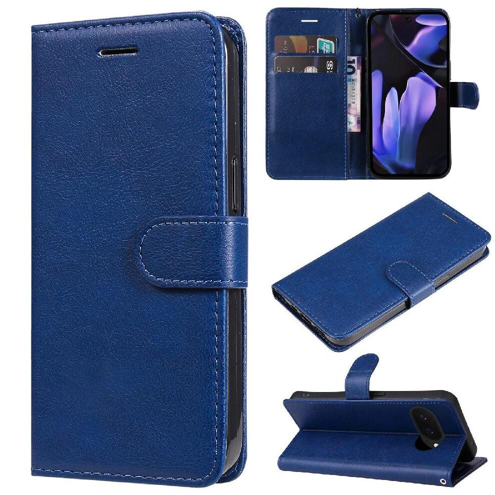 (Blue) Flip Case For Google Pixel 9A Business Wallet Pho Blue 764549369317