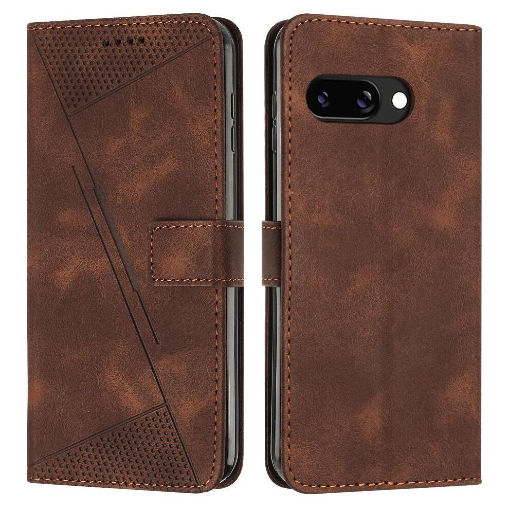 (Brown) Flip Case For Google Pixel 9A Pu Leather Wallet C Brown 764549369645
