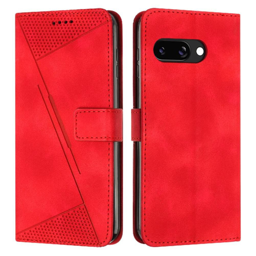 (Red) Flip Case For Google Pixel 9A Pu Leather Wallet C Red 764549369676