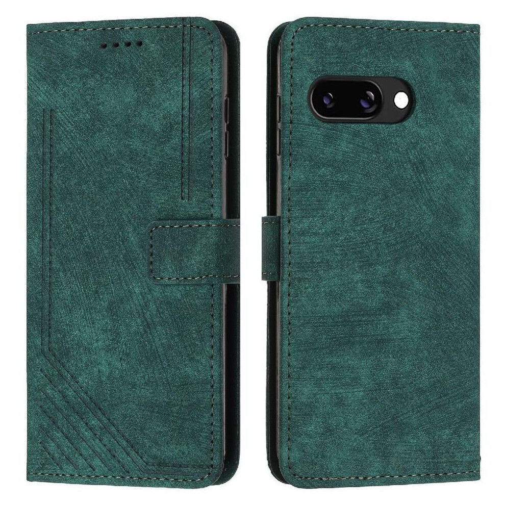 (Green) Flip Case For Google Pixel 9A Kickstand Card Inse Green 764549369713