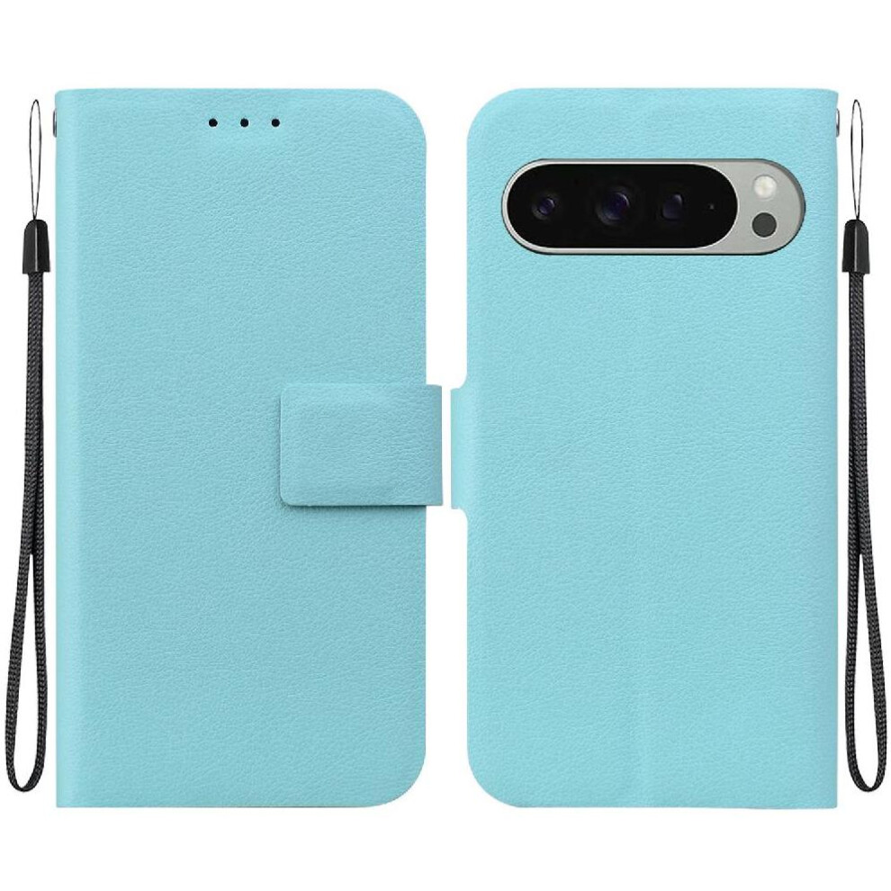 (Green) Flip Case For Google Pixel 9 Pro With Buckle With Green 764549369942