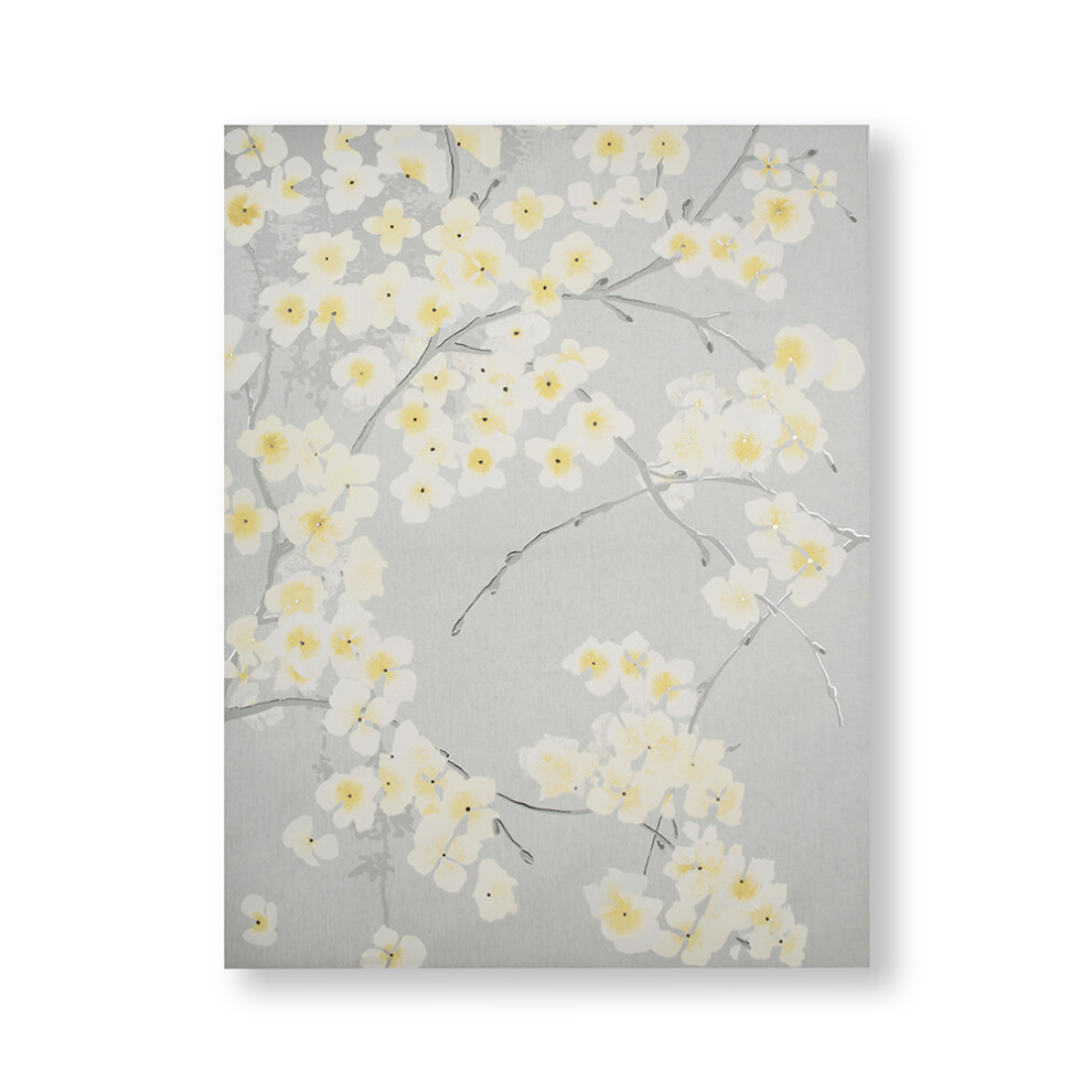 Art for the Home Radiance Orchid Metallic Floral Printed Canvas