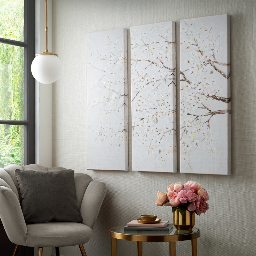 Art for the Home Blossom Tree Trail Set of 3 Printed Canvas