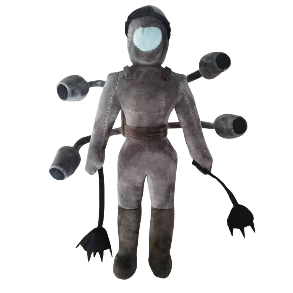 ( Gray) Toilet Skibidi Cameraman Plush Toy Cartoon Stuffed Doll Room Gift Decoration Dark/Gray
