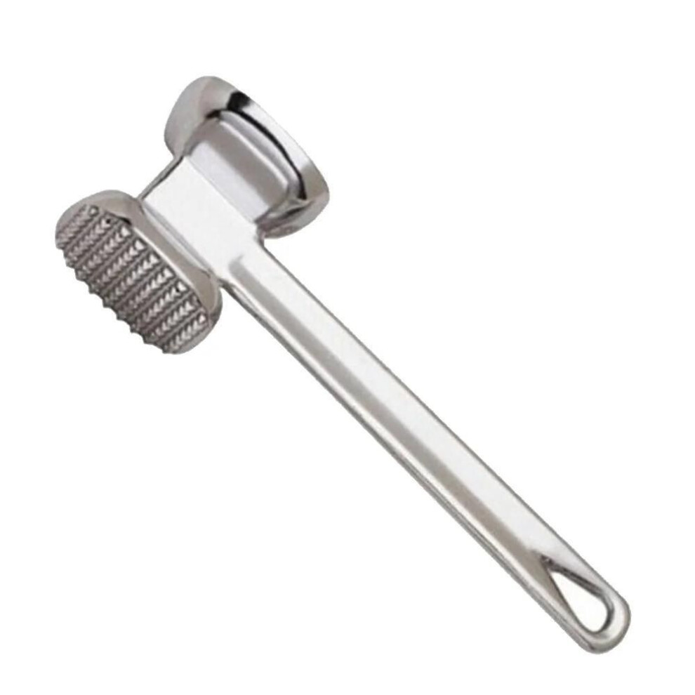 (as the picture) Meat Tenderizer Hammer 19cm Household Aluminum Alloy Steak Metal Mallet Kitchen Tool Heavy Duty Durable Double-sided Tenderizer