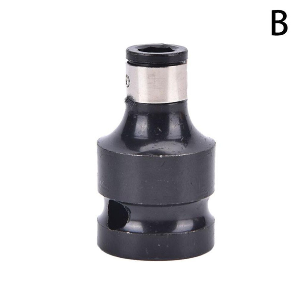 (black, 12*38*23mm) Impact Socket Adapter Hex Ratchet Wrench Socket Spanner Set Drive Converter Tool