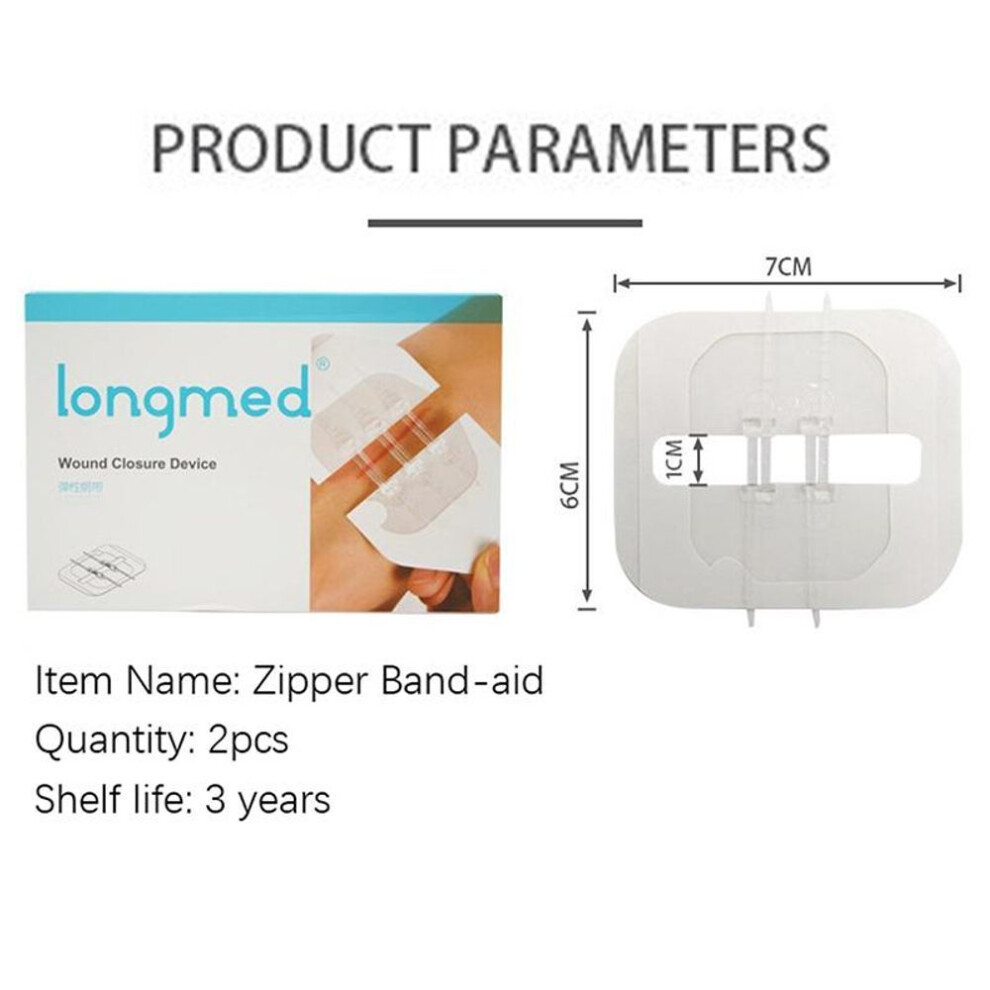 Elastic Bandage Wound Suture Patch Zippered Band-aid Wound Tape