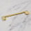 (128mm Handle) Brushed Brass Handle Slim Square Pull 5