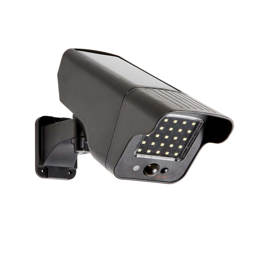 Solar Powered PIR Floodlight & Decoy Camera 280 Lumens Super Bright Motion Activated Security Light