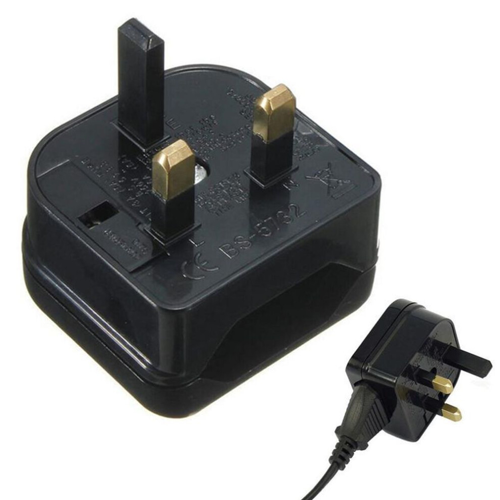 New European Euro Eu 2 Pin To Uk 3pin Power Socket Travel Plug Adapter Converter