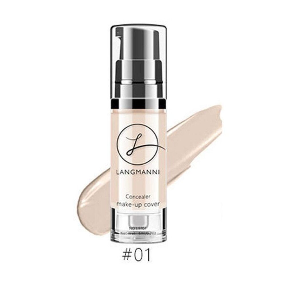 (1) Liquid Foundation Concealer Brightening Skin Color Waterproof No Melting Makeup Bb Cream