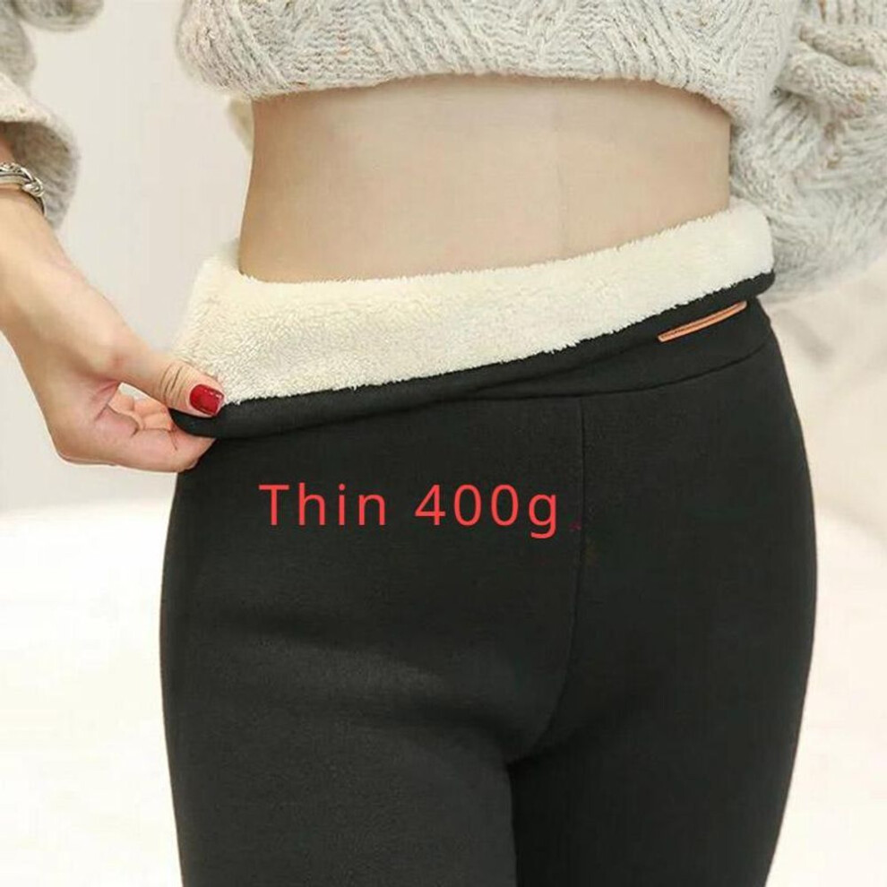 (as the picture, 5XL) Extra-thick Lamb Velvet Leggings Women&apos;s Autumn And Winter Plus Velvet Padded Outer Wear One Large Size High-waist Warm Cotton Trousers