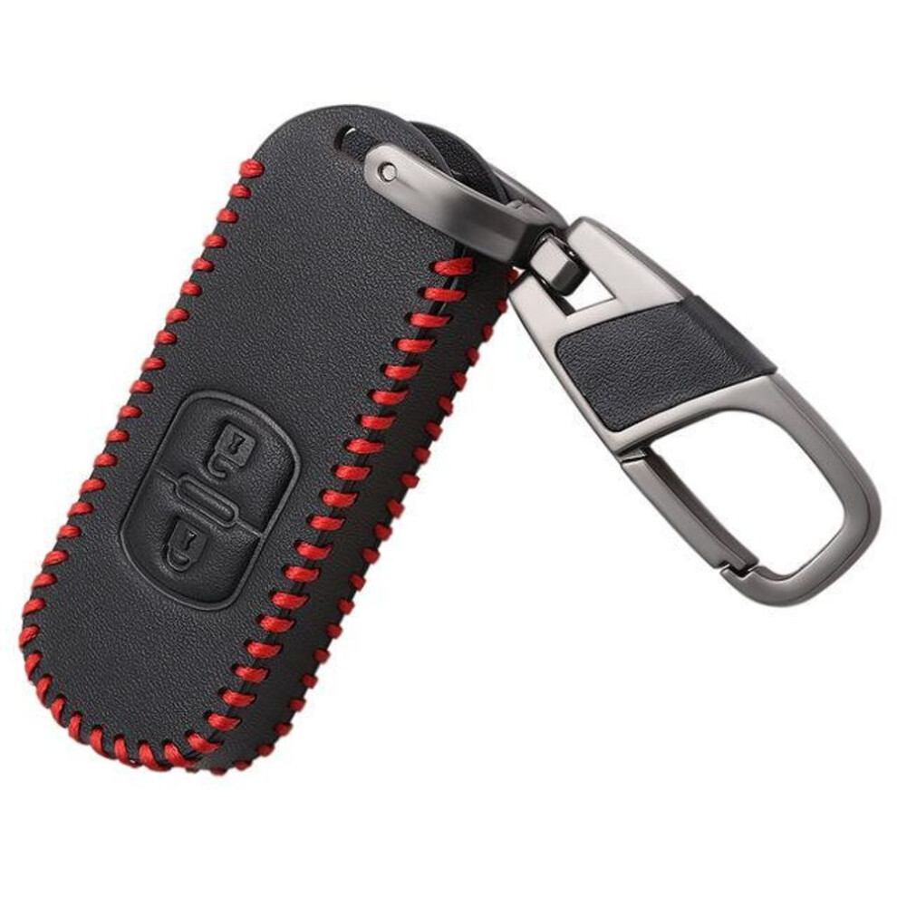 (Other, For Mazda Smart-2 Button) Genuine Car Key Case Leather Key Cover For Mazda 2 3 6 Axela Atenza Cx5 Cx7 Cx9 Mazda Smart 2/3 4312839093051