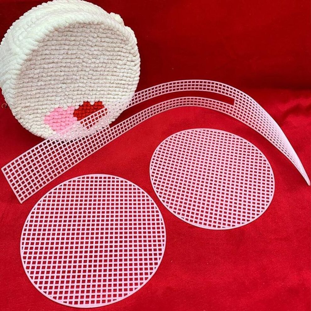 Knitting Weaving Plastic Mesh Sheet Diy Sewing Woven Bag Accessories Purse Makin