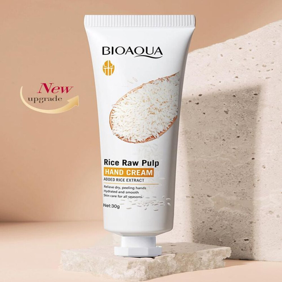 (as the picture) Rice Puree Hand Cream Hydrating Autumn And Winter Moisturizing Anti-drying Hand Cream