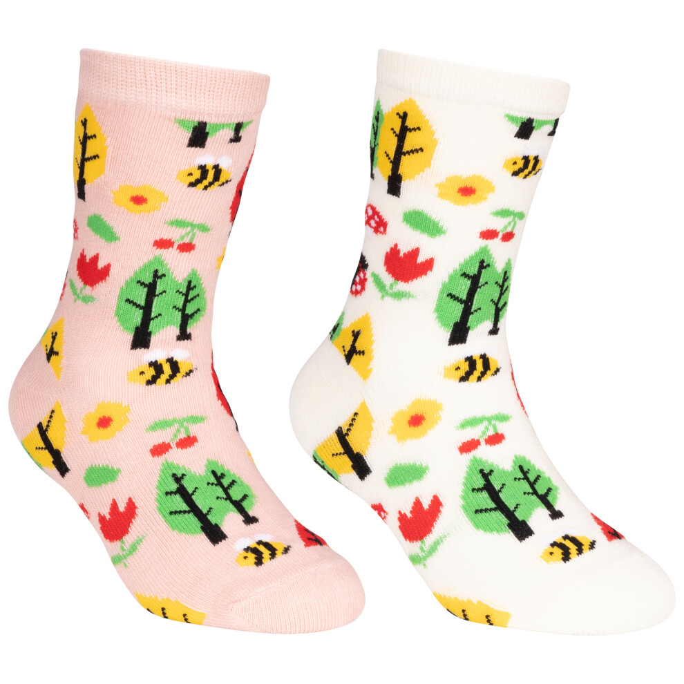 Trespass Girls Casual Mid Length Socks Garden