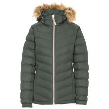 (18, Olive) Trespass Womens Padded Hooded Casual Jacket Nadina