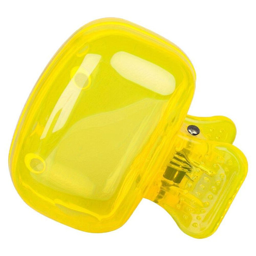 (yellow) 1pcs Travel Toothbrush Head Covers Toothbrush Protector Cap Brush Pod Case Protective Portable Plastic Clip For Household Travel