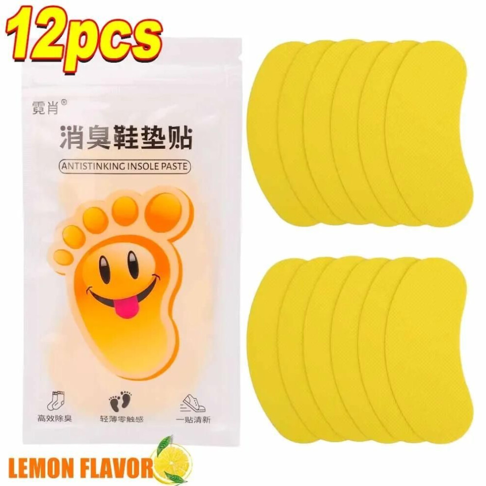 (yellow, 24pcs) Shoes Deodorant Sticker - Fresh Foot Odor Control