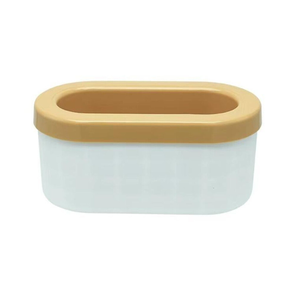 (yellow, Ellipse) Silicone Ice Cube Mold Round Ice Bucket Cup Mould Refrigerator Freeze Ice Maker Creative Design Ice Cube Mold For Party Barware