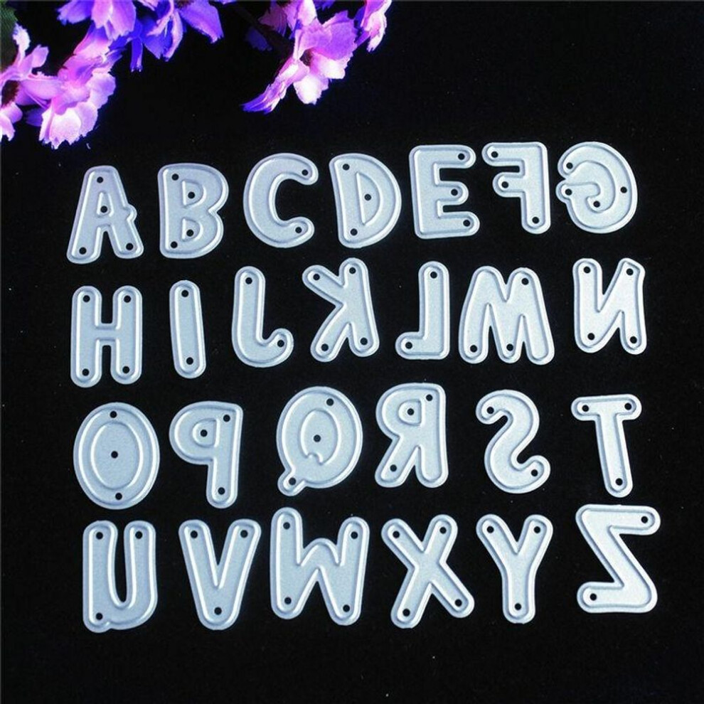 (as the picture) Letter Word Alphabet Cutting Dies Metal Stencil Diy Scrapbooking Album Paper Card Embossing Craft Decor Art Die Cut Abc